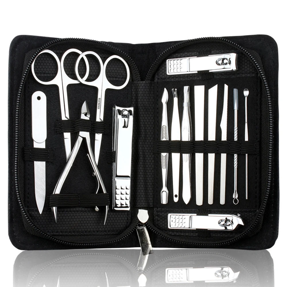 Professional Nail Clipper Kit 15 in 1 Manicure Set Utility Pedicure