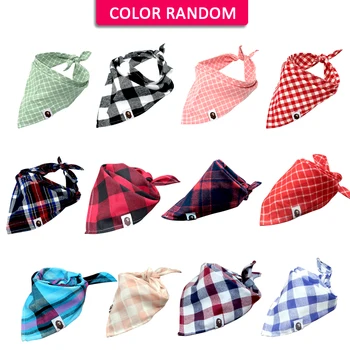 

5pcs Dog Bandana Plaid Pet Scarf Bow ties Collar Cats Dogs Grooming Accessories for Small Medium Large Pet Pitbull