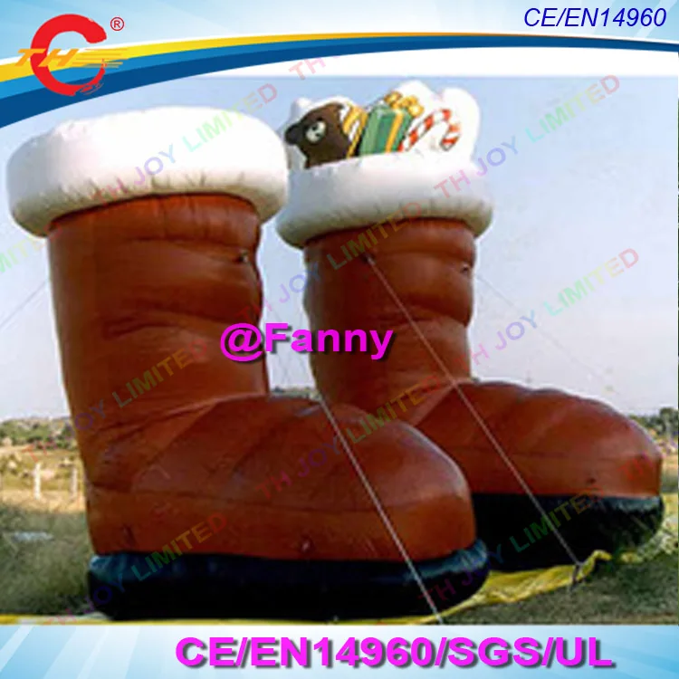 Buy 4M/6m/8m high giant inflatable snow boots for