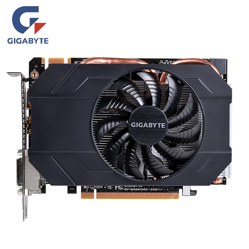 Видеокарта GIGABYTE GTX 960 2GB GPU 128 бит GDDR5 видеокарты карта для nVIDIA Geforce GTX960 2G PCI-E X16 Hdmi Dvi OC