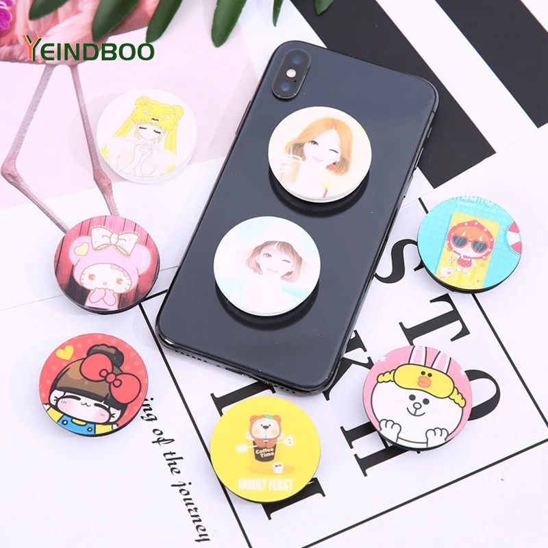 

Portable Cute Cartoon Airbag Bracket Epoxy Painted Mobile Phone Holder For iPhone XIAOMI SAMSUNG HUAWEI Fixed Mobile Phone