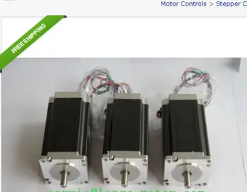 

HOT SALES Stepper Motor 3pcs Nema 23 270 oz.in 78mm 23HS8610 6wires 1.0A FOR CNC Router KIT LONGS MOTOR