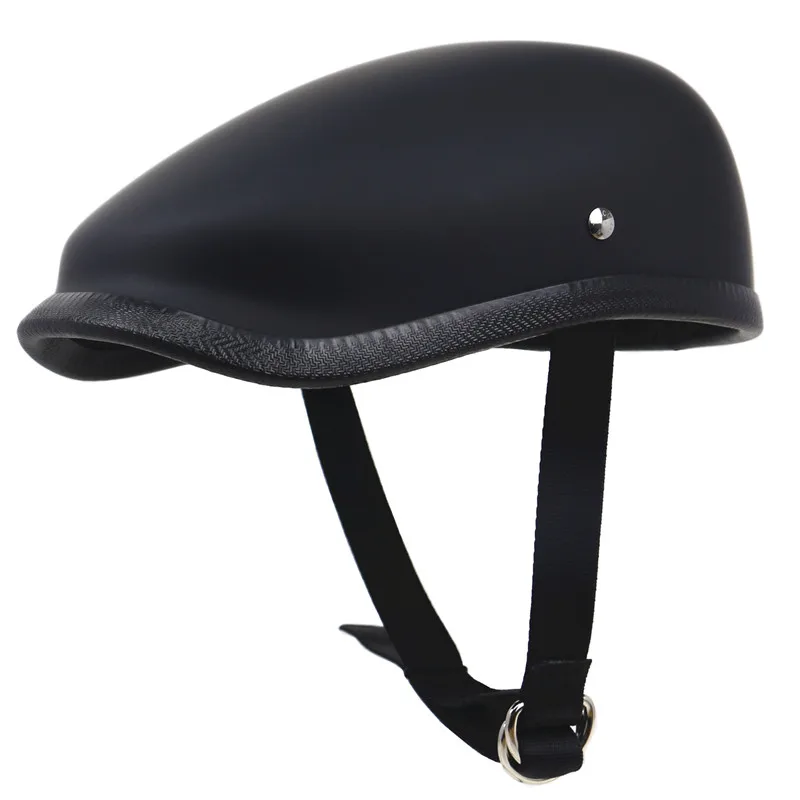

Handmade light weight motorbike helmet Vintage style moto helmet Beret moto helmet 3 color available for adults