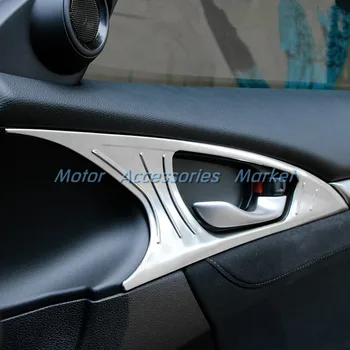 

New Stainless Steel Inner Handle Panel Trim For Honda Civic 10th Gen 2016-2020