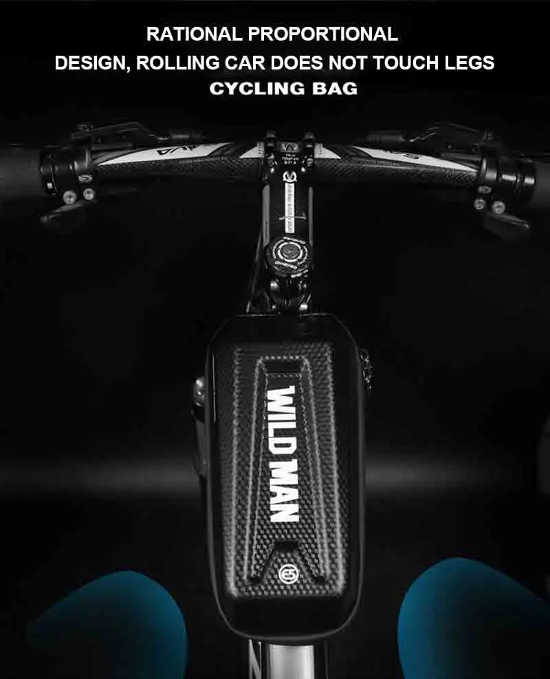 Clearance Bicycle Bag Anti-Pressure Damping Front Bags Cross-Country Mountain Bike Front Beam Bag On Tube Waterproof Bags Riding Equipment 9