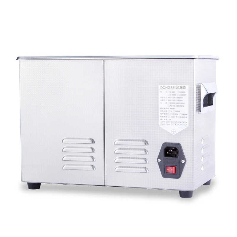  Ultrasonic Cleaner 15L Bath Motor Auto Engine Parts Hardware PCB Lab Equipment Manicure Heater Time