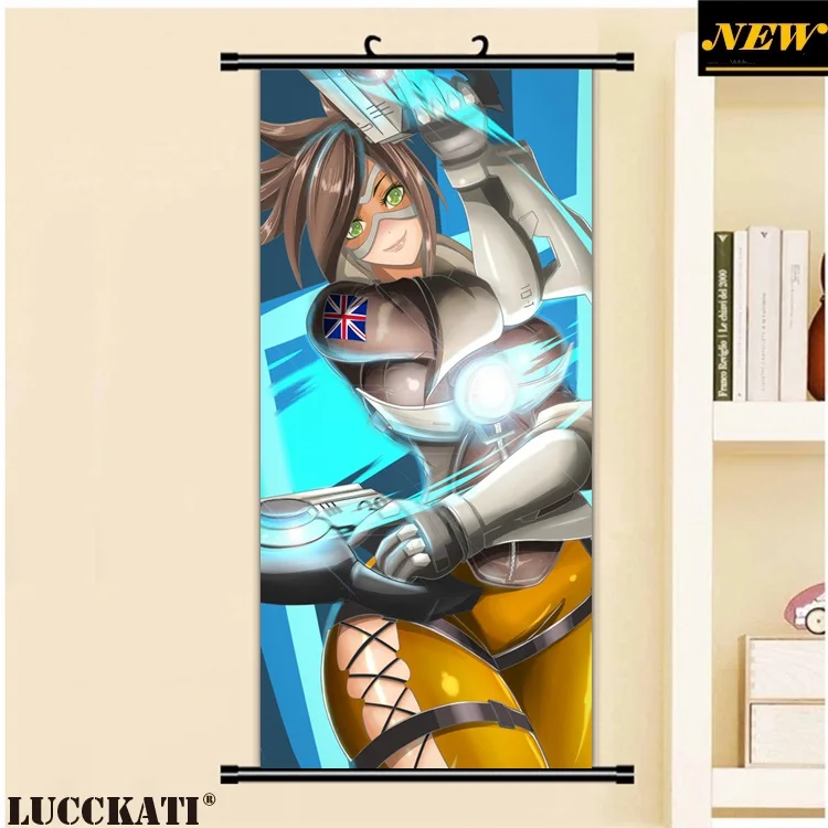 45X95CM Overwatch (video game) rena illusion loli cameltoe cartoon anime art wall picture mural scroll canvas painting poster | Дом и сад
