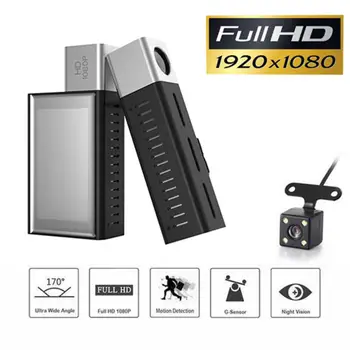 

Auto Registrator DVR Dash Cam Full HD 1080P Car DVR 3.0 Inch Dash Camera Dual Lens With Rotatable front camera Recorder