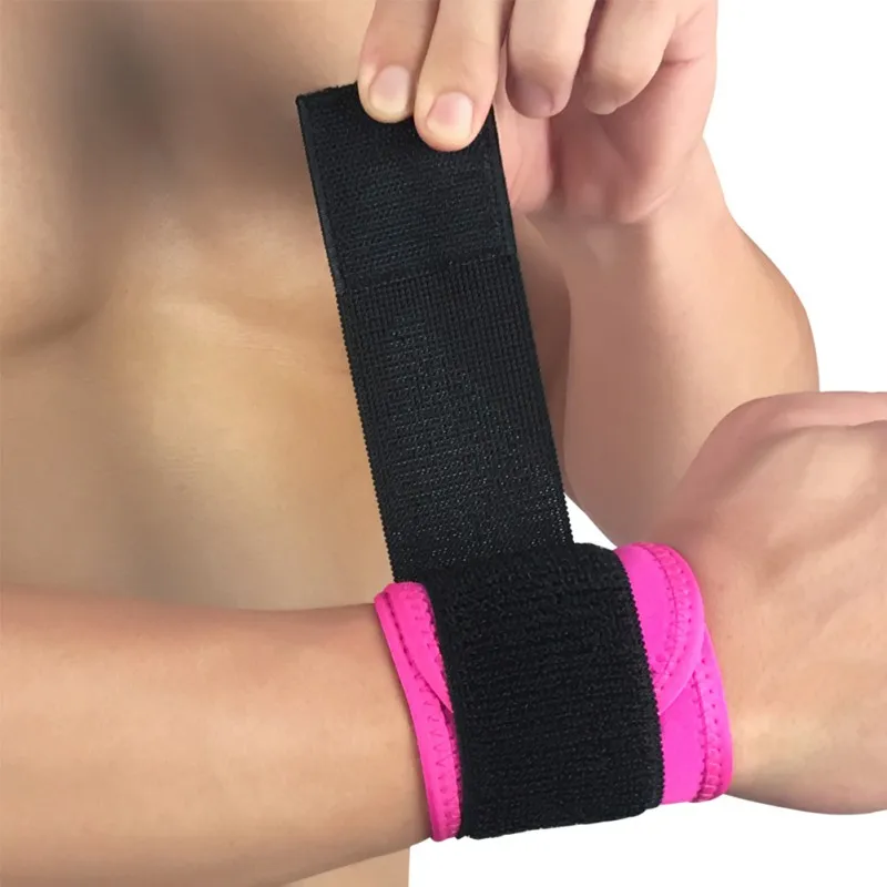

Men Women Gym Wrestle 1PCS Adjustable Wrist Support Brace Brand Wristband Professional Breathable Sports Protection Wrist