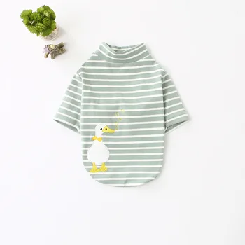 

Small Pet Cat Dog Hoodie Clothes 100% Cotton Sweatshirt Striped Coat Clothes for Dogs Customes Teddy Yorkie Chihuahua Clothing