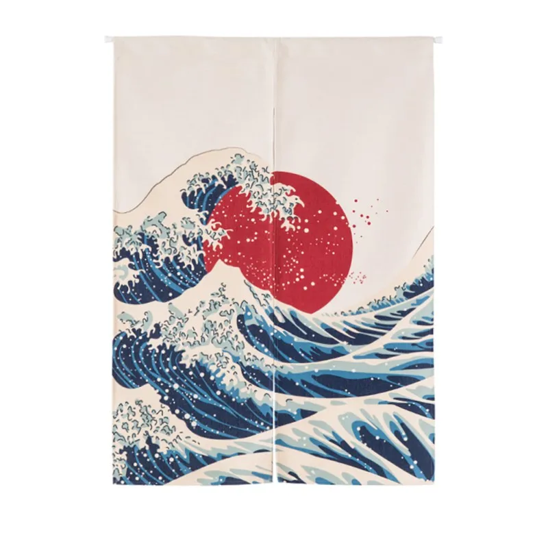 

1pc Japanese style cotton fabric door curtain For Living Room Kitchen Cafe Decorative Short Curtains Half Open Door Valance