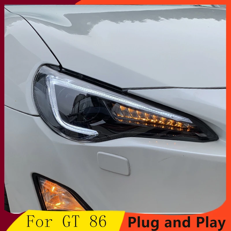 

Car Styling for FOR Toyota FT GT 86 FT86 GT86 Subaru BRZ 2012-2018 Headlights LED Headlight DRL Lens Double Beam