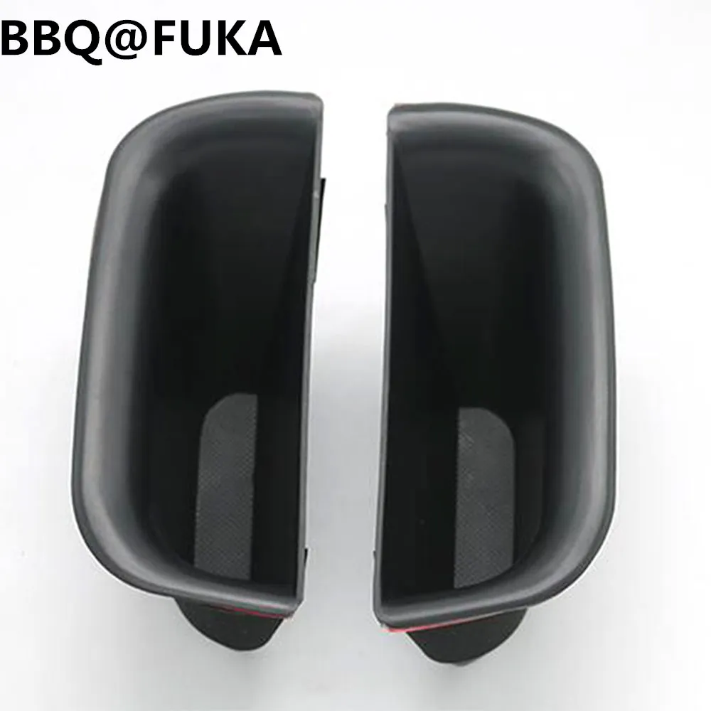 BBQ@FUKA 2Pcs/set Fit For 2004-2009 Toyota Prado Land Cruiser J120 ABS Front Door Armrest Storage Box Bin Container Car-Styling