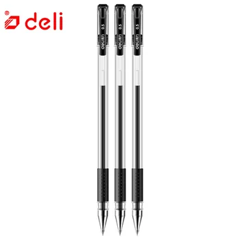 

Deli 3pcs Gel Pen Set Normal Black 0.5mm Gel Pens Simple for School Student and Office Writing Neutral Pens Deli New Gel Pen Set