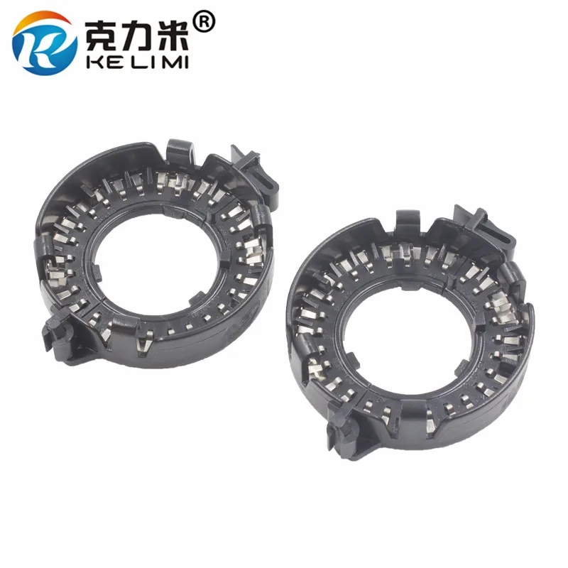 

KE LI MI 2 Pieces HID Xenon Bulbs Holders Metal Clip Rings Retainers Projector adapter base For BMW Mercedes Cadillac D1S D1 D3S