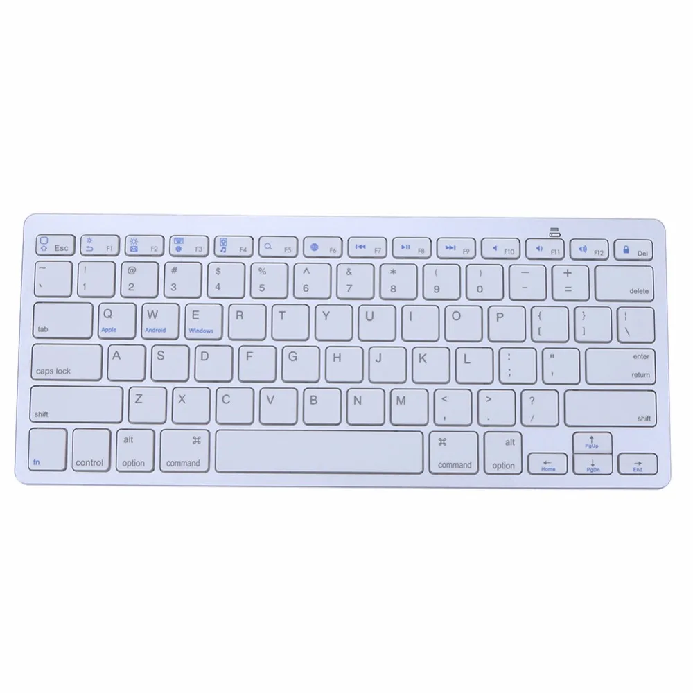 Slim Bluetooth 3.0 Wireless 2.4GHz Keyboard for Apple iPad-1 1 2 3 4 for Mac Computer PC Mac Tablets Laptops