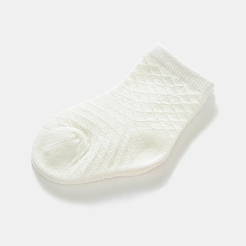 Diamond hollow out Baby Socks Newborn Boy Girl Summer Floor Socks Toddler Breathable Infant Cotton Blended Socks Elastic Comfortable (4)