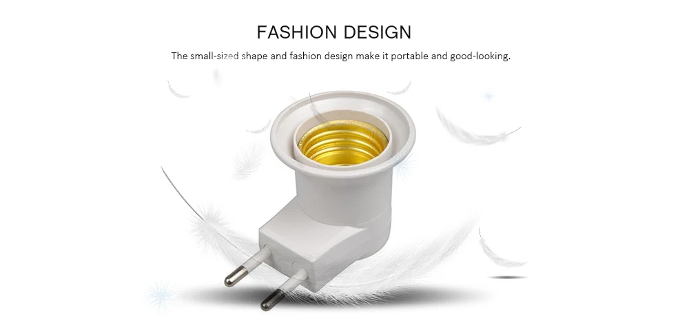 YEDUO E27 Female Socket To EU Plug Adapter/power On-off Control Switch