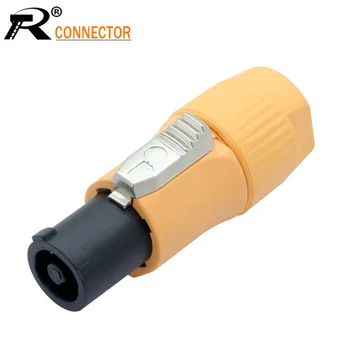 

10pcs New Arrival Waterproof Powercon Speaker Connector 3PIIN Powercon Male Plug IP65 Aviation Flame Retardant Conector
