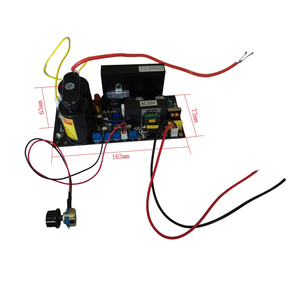 80 Вт блок питания для 10 г Высокая Коронная разрядка озона генератор с потенциометром 2 шт./лот выход: 6кВ/12 кГц