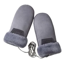 New Lovely Cartoon Bear Claw Mittens Winter Warm Thick Cashmere Suede font b Leather b font