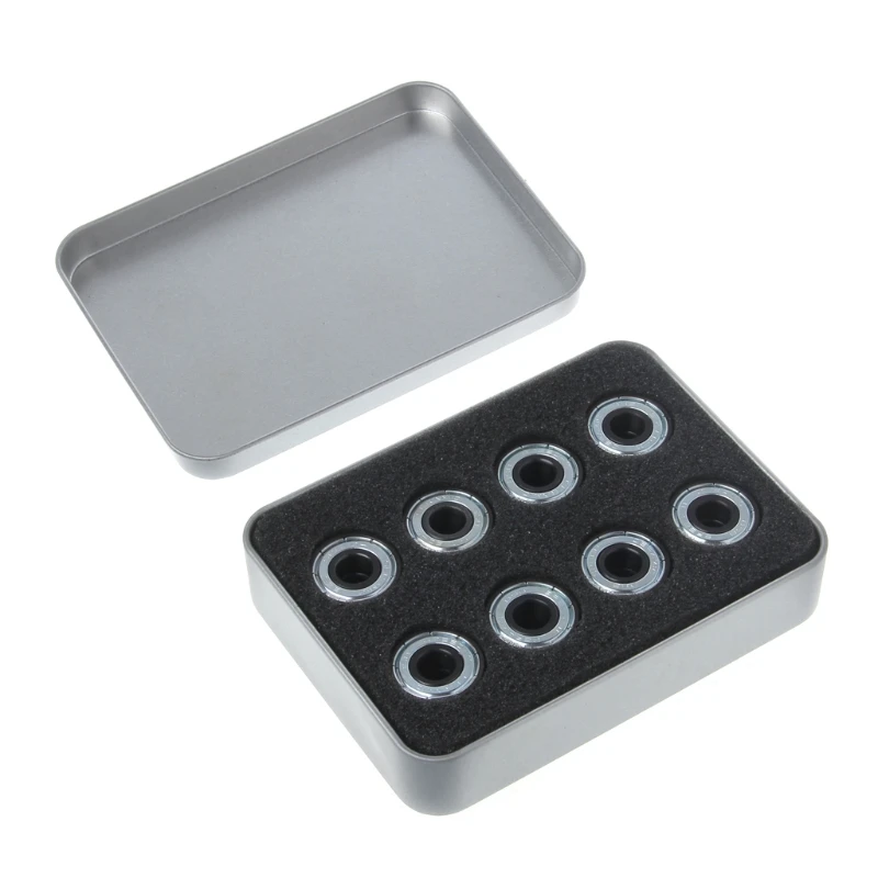 

16 Pcs Hybrid Ceramic White ZrO2 Ball Skateboard Bearing Fidget Spinner EDC #Aug.26