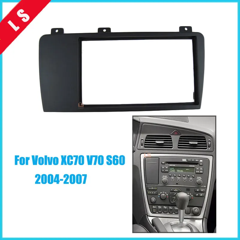 Автомобильный радиоприемник Double Din фасция для Volvo XC70 V70 S60 2DIN 2004 2005 2006 2007 обшивка