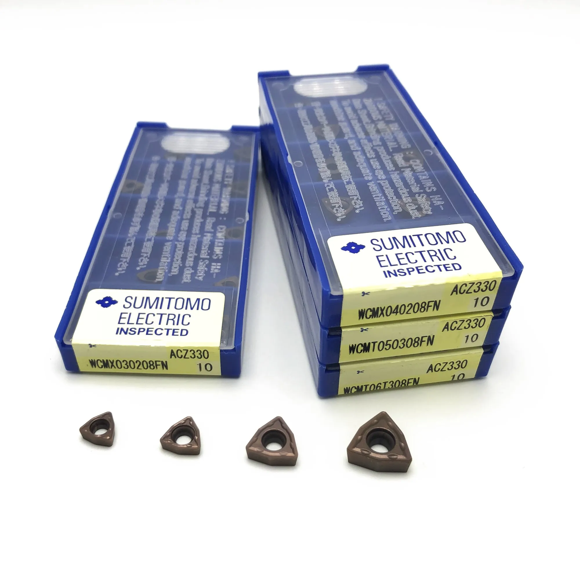 10pcs NEW WCMX040208FN ACZ330 CNC Insert FOR U Drill Indexable blade