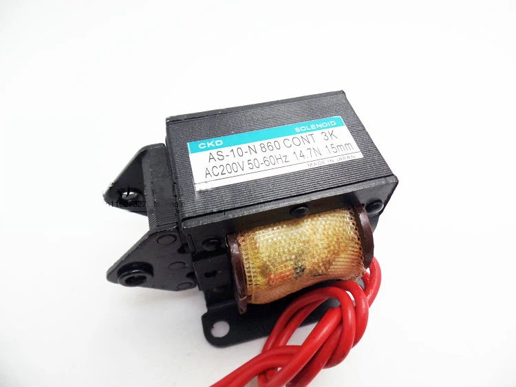 

AC Electromagnet AS-10-N 860 CONT AC200V 50-60HZ 14.7N 15mm