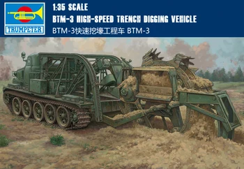 

Trumpet 09502 1:35 Soviet Union BTM-3 Fast Trench Excavator Assembly Model Building Kits Toy