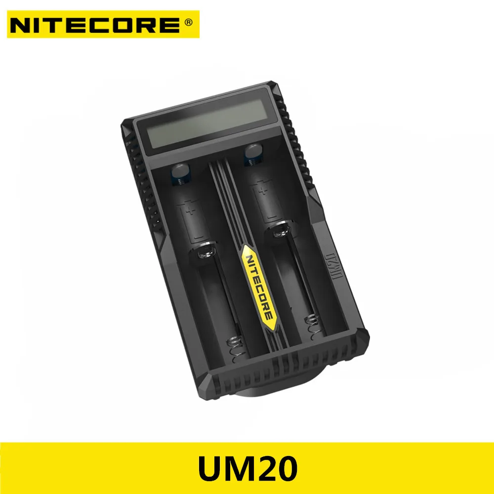 Nitecore UM10 UM20 ЖК-дисплей Цифровой Смарт USB зарядное устройство для 18650 17650 17670 RCR123A 16340 14500 батарея