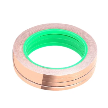 

New 4 Pack Copper Foil Tape with Conductive Adhesive for EMI Shielding, Slug Repellent, Paper Circuits, Electrical Repairs, Gr