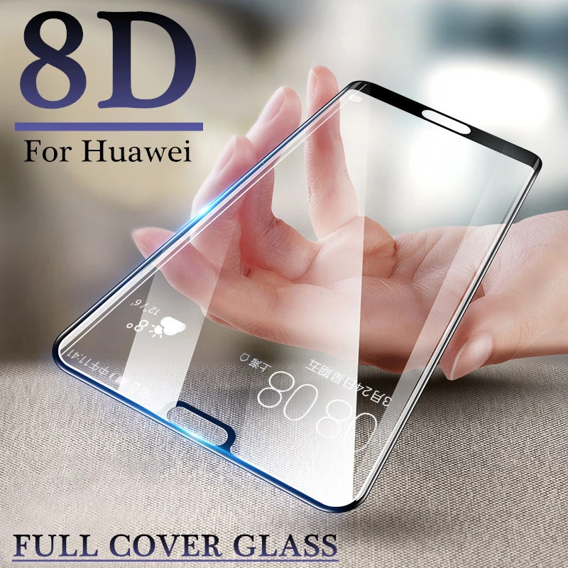 

8D Tempered Glass For Huawei P30 Pro P20 Lite Screen Protector Full Cover For Huawei Nova 4 4e protective glass on Nova 3 3i 3E
