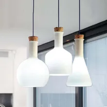 Современный американский креативный арт люстра стеклянная Волшебная бутылка 3 головки ресторанов бар светодиодный потолочный светильник TA09