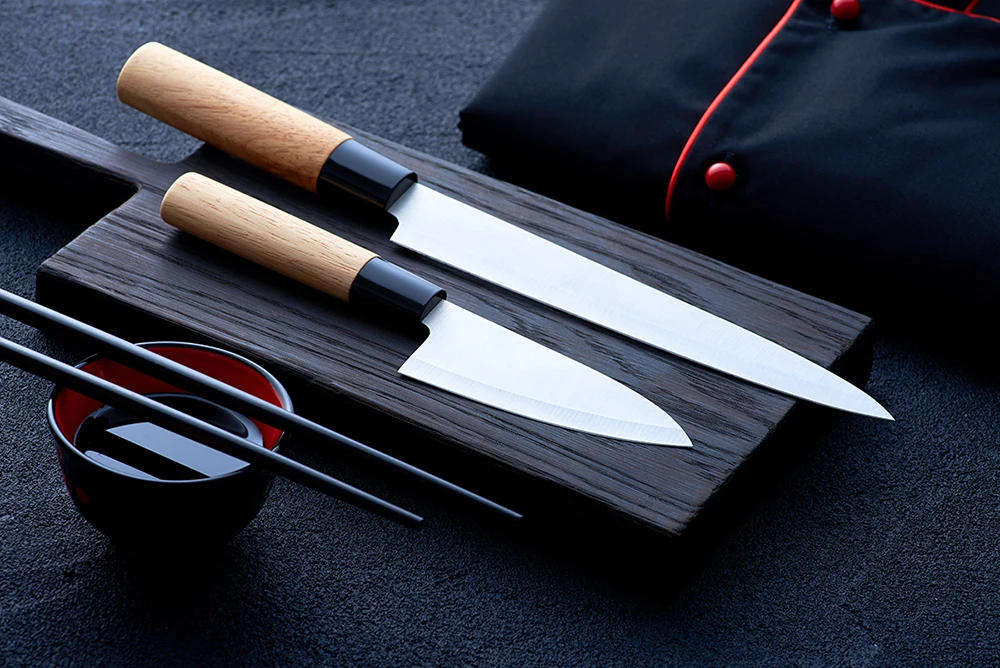 Японский Кухонный Нож, суши и сашими поварской нож, набор из 4