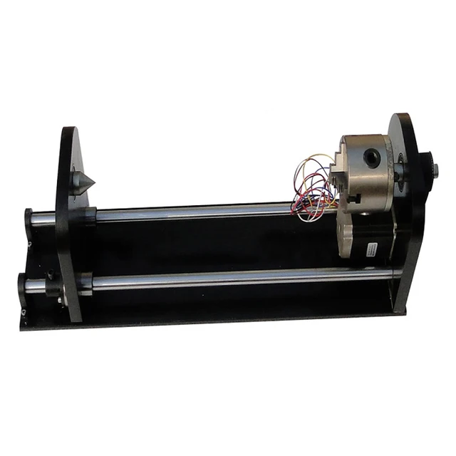$ 3 claws Rotary axis 4th axis CO2 laser engraving cutting machine in laser roller axis or chuck Irregular rotary