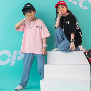 

Kid clothes girls clothing set 8 10 12 14 Years boys hip hop dance costume baby boy summer clothes set boys clothes sets
