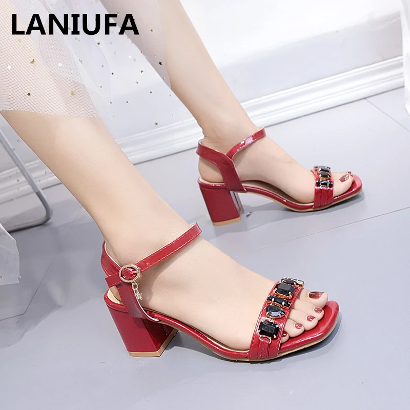 

new Rhinestone Shoes Women Sandals high heels Women Shoes Open Toe casual Sandals wedding dress pumps Sandals mujer zapatos &182