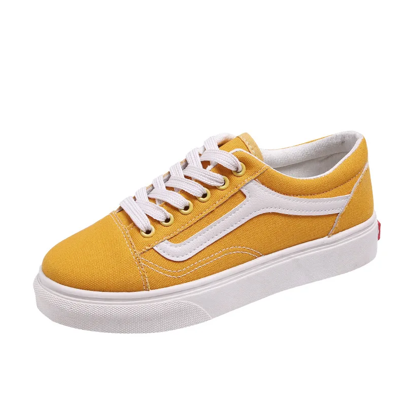 

2019 spring new white women's shoes students wild comfortable canvas shoes Korean version of Harajuku style women's shoes