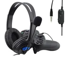 3.5mm Wired Headphone Game Gaming Headphones Headset With Microphone Mic Earphone for PS4 Sony PlayStation 4 /PC Computer