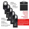 DEKOPRO 38pcs Multifunction Oscillating Tool Quick Release Multitool Blades Power tools Accessories Set with A Storage Bag ► Photo 2/6