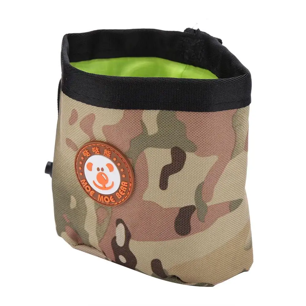Стиль контейнер для еды для домашних животных сумка На открытом воздухе Портативная сумка для угощений, закусок тренировочный мешок зажим поясная сумка закуски для домашних животных сумка - Цвет: Зеленый