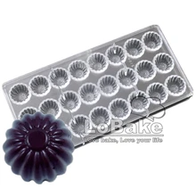 Фирменная Новинка hald мяч цветок Форма для шоколада pad по ПК поликарбонатная форма confeitarias para bolos moldes для хлебобулочных ferramentas