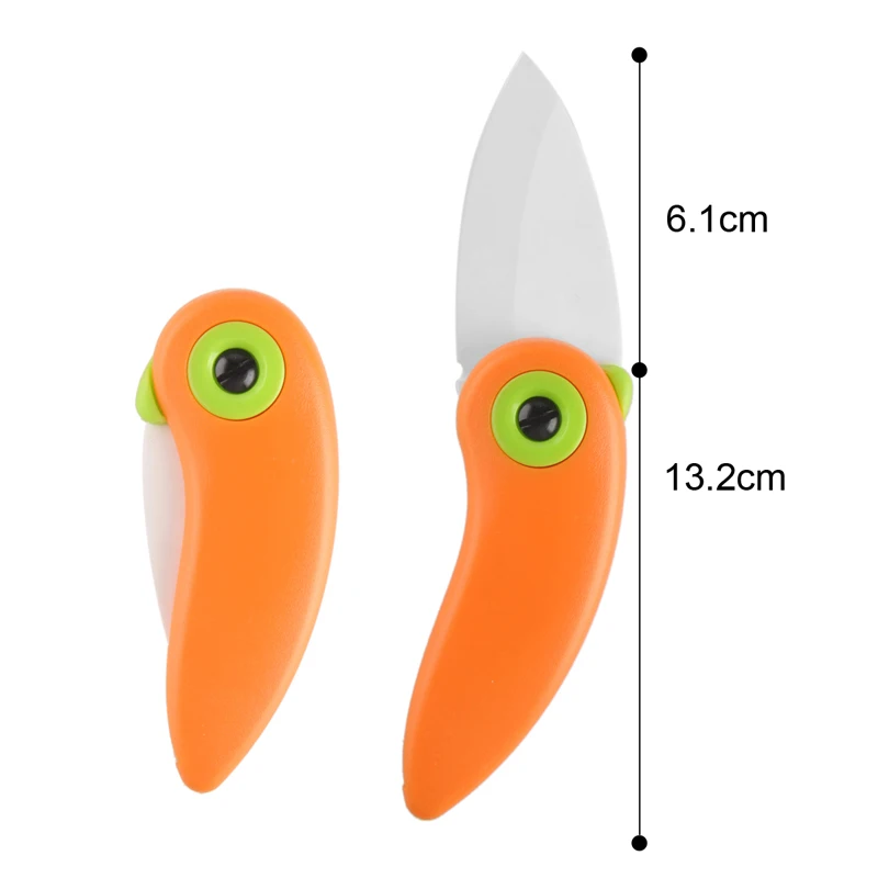 Портативный мини-птичий керамический нож, карманные складные ножи, походные ножи для выживания, кухонные ножи для овощей и фруктов, инструменты