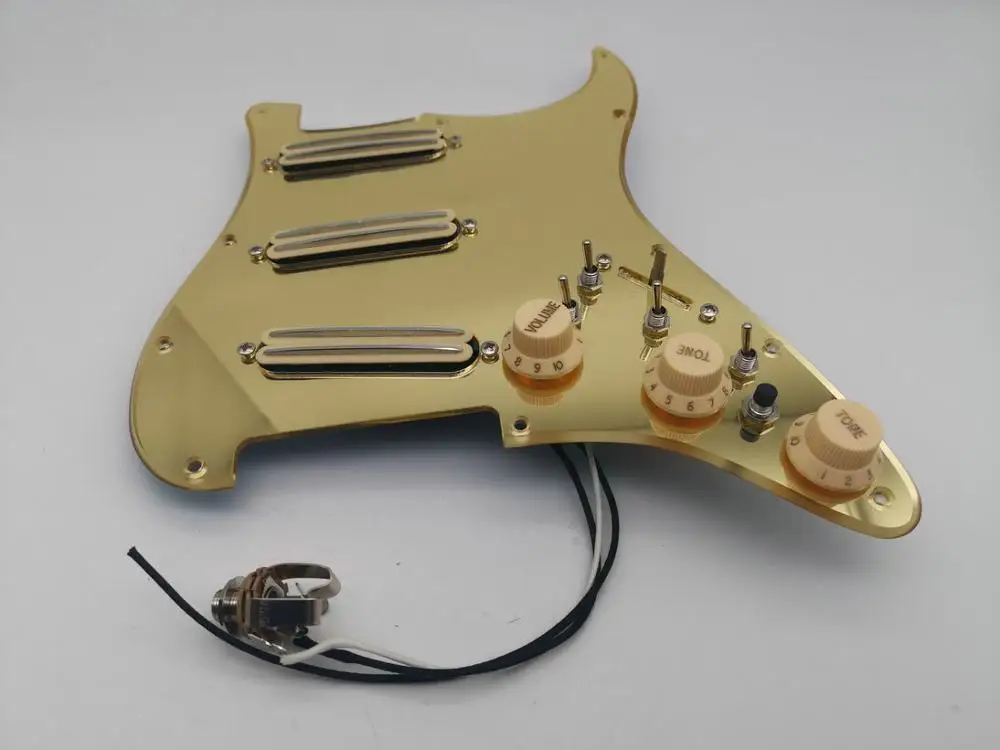 Гитарные звукосниматели Golden мир Pickguard SSH хамбакер 3 независимые Push Pull функция 1