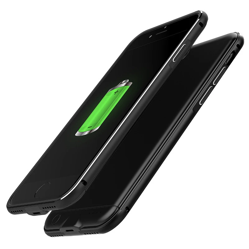 Для Iphone 7 Plus, чехол для питания, 4000 мА/ч, металлическая рамка, аккумулятор, зарядное устройство, чехол для Iphone 7 plus, чехол для питания