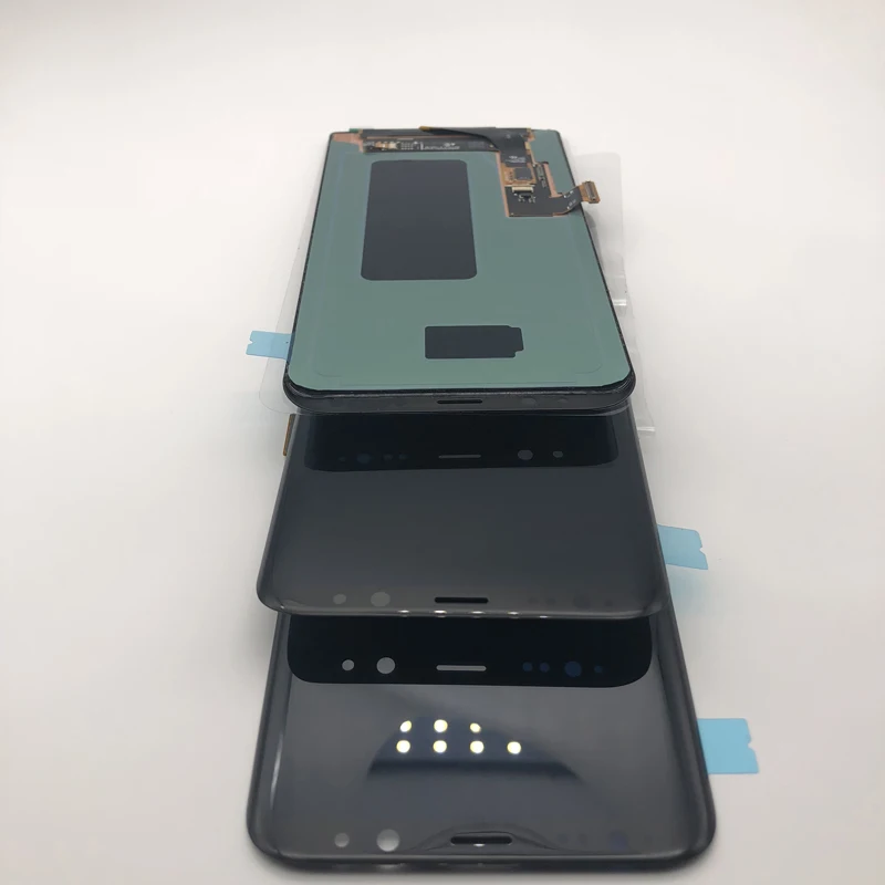 Новый Super Amoled ЖК дисплей с рамкой для samsung S8 плюс G955 G955F s8 G950 G950F Дисплей Сенсорный
