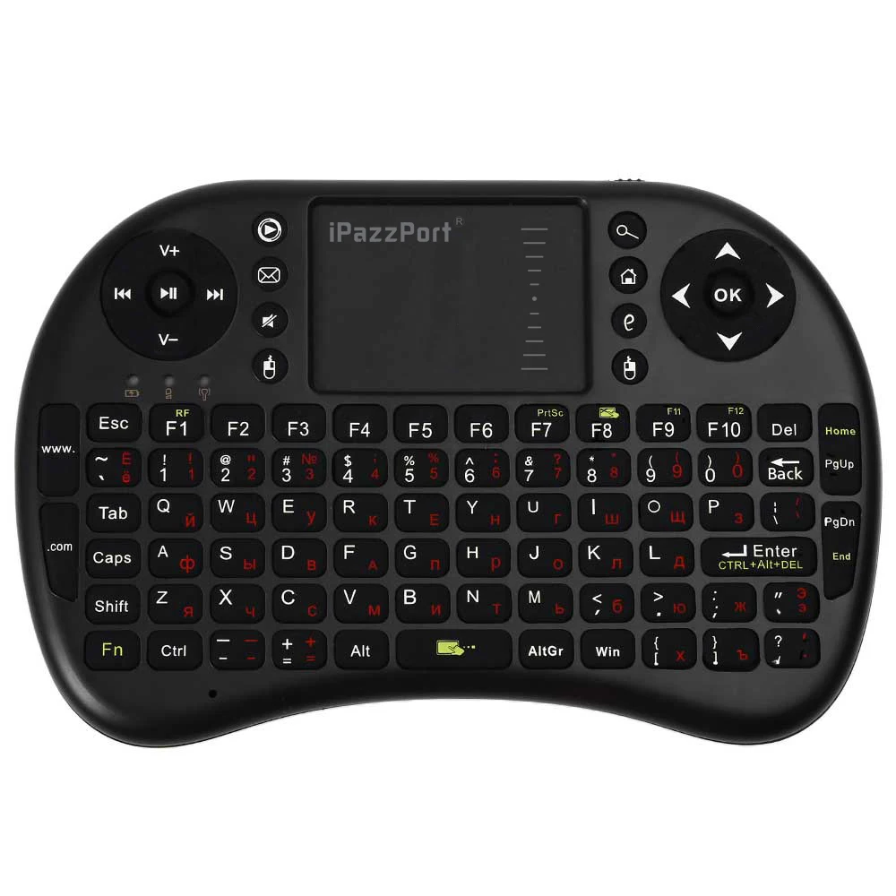 Мини M2S 2 4 ГГц Высококачественная беспроводная QWERTY клавиатура сенсорная панель с