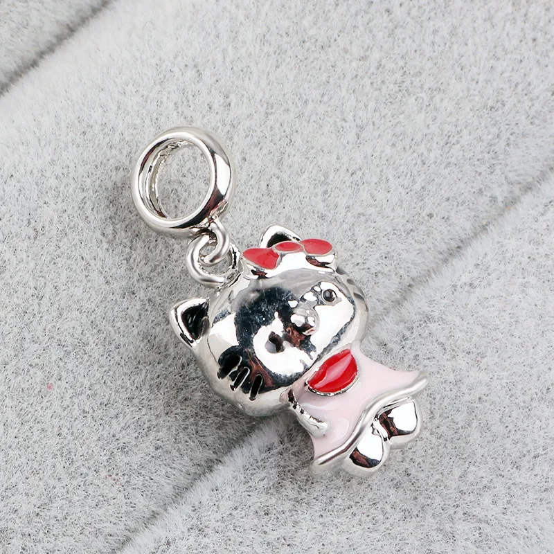 AIFEILI 2018 серебряный цвет hello kitty Шарм Бусины Подходят оригинальный Pandora браслет