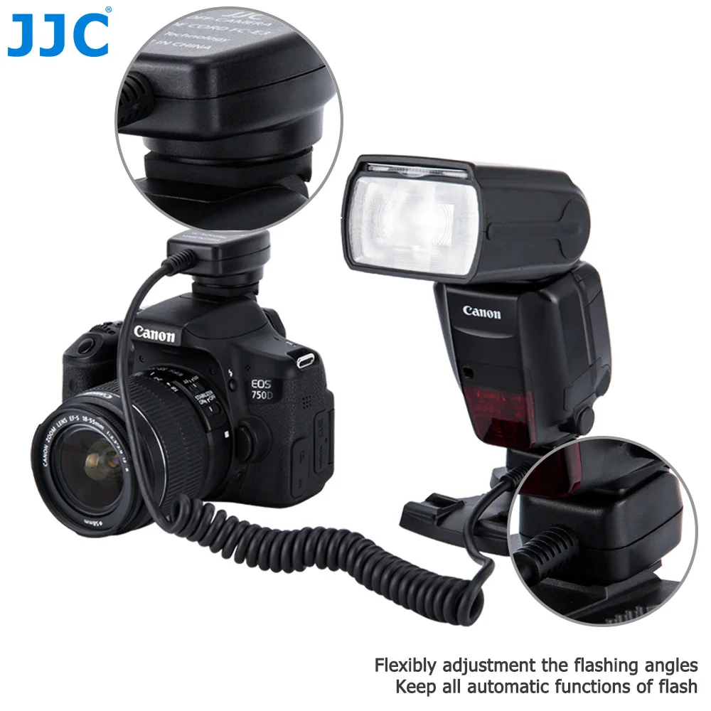 JJC 1,3 M ttl Off DSLR камера Вспышка шнур Горячий башмак Синхронизация удаленный кабель светильник кабель фокусировки для Canon 600EX II-RT/600EX-RT/430EX III-RT